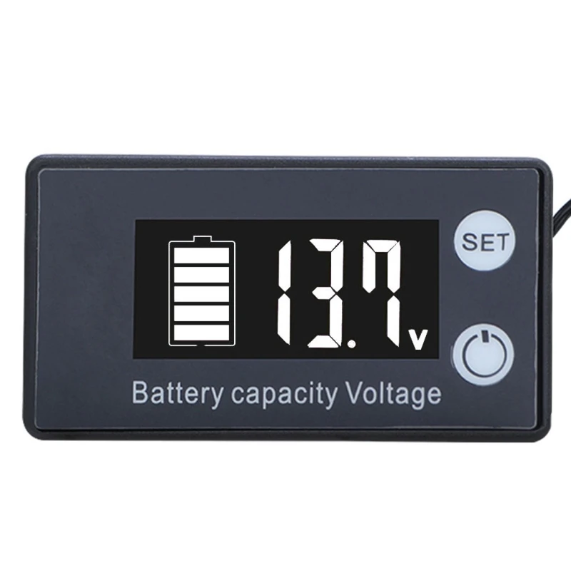 Battery Charge Level Indicator for Dc 7-70V Lead Acid Lithium Battery Capacity Meter Test Display LED Tester Voltmeter