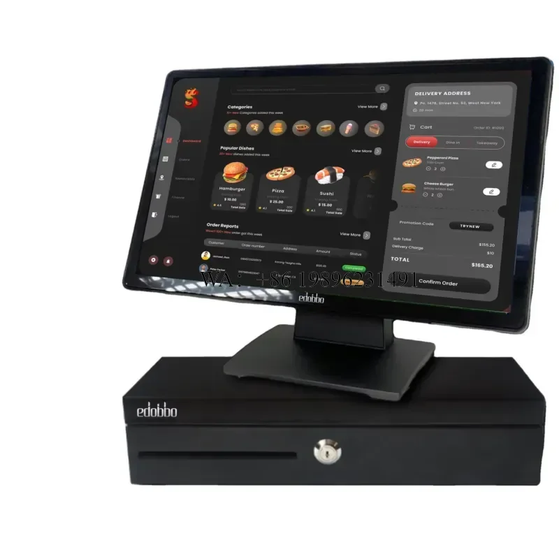 EDOBBO EDP215 21.5-Inch All-in-One Touch Screen POS 10-Point Capacitive Touch Windows 10 3-Year Warranty 1920x1080