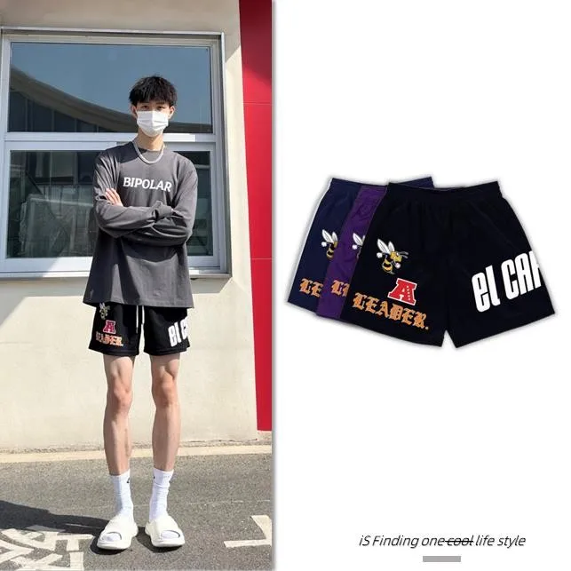 

Мужские летние модные дышащие спортивные брюки до колена в американском стиле ретро, спортивные брюки для фитнеса