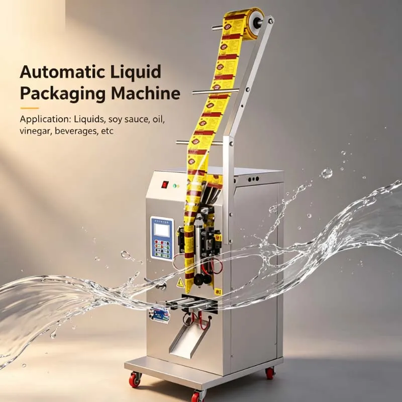 

Electric liquid packaging machine for olive oil milk beverage quantitative packing machine