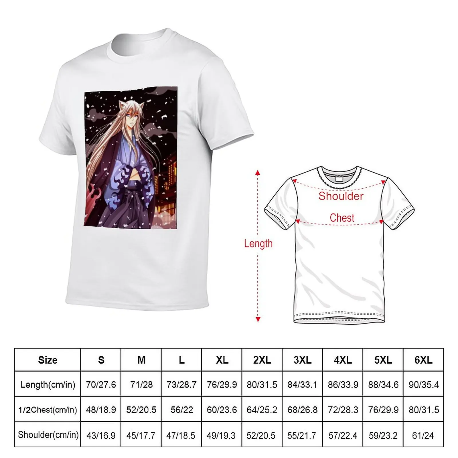 Tomoe T-Shirt Short sleeve tee anime clothes vintage kawaii clothes mens graphic t-shirts anime