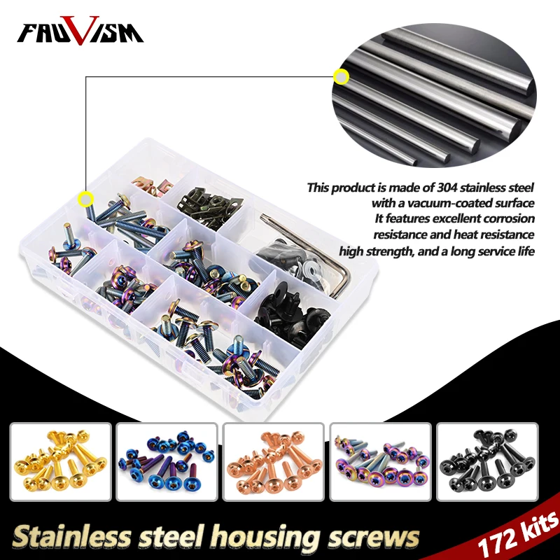 Motorcycle Fairing Bolts Screws Kit Nut Clips For BMW F650GS F700GS F750GS F800GS F800GT F800ST F850GS F 650 700 750 800 GS
