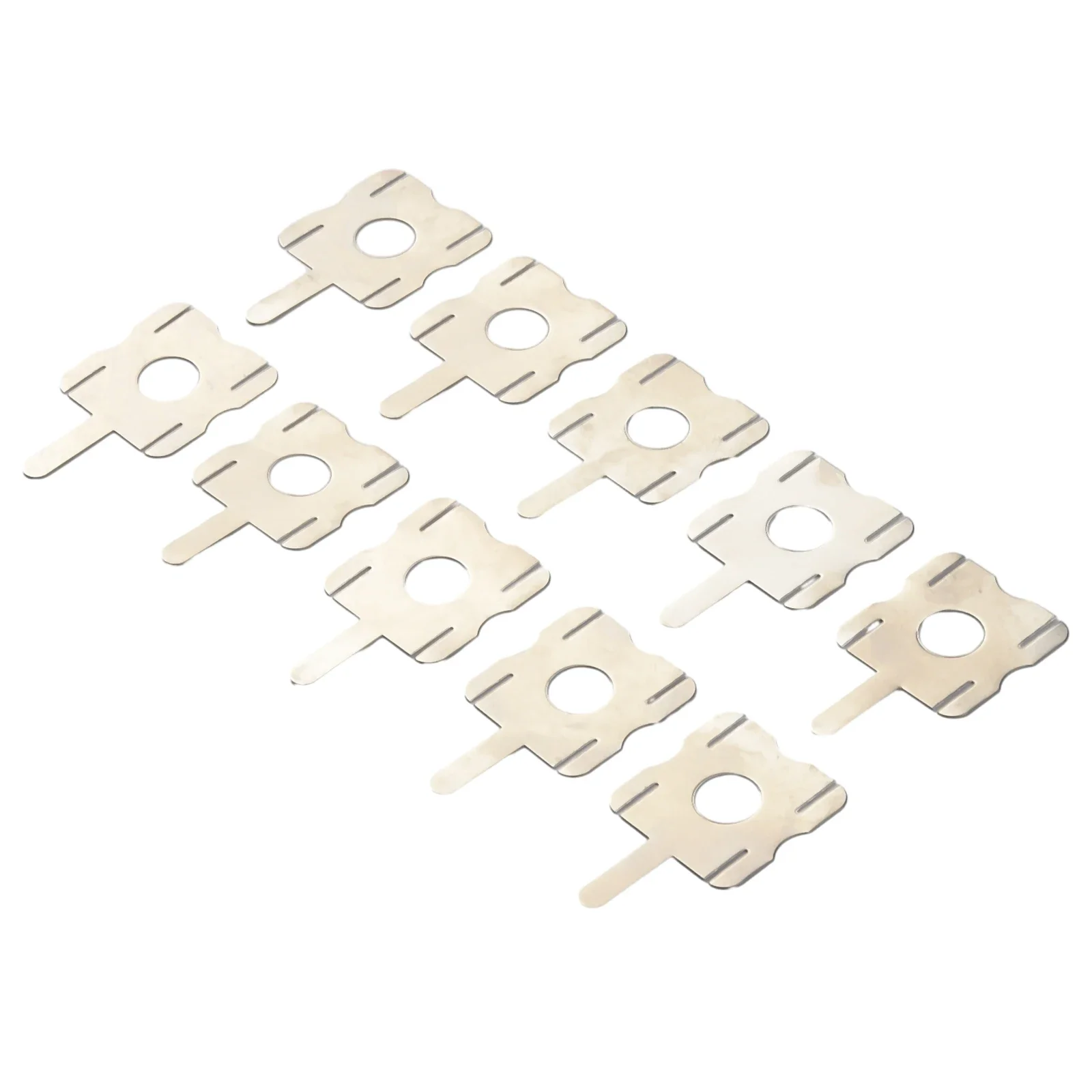10pcs แผ่นนิกเกิล T6 แบตเตอรี่ U-Shaped เชื่อมเชื่อมนิกเกิล 4S เชื่อมเครื่องมือไม่มี Peeling Pack เปลี่ยน