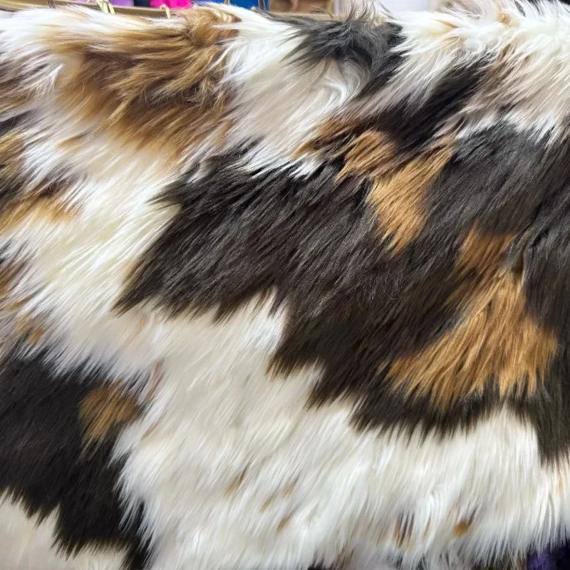 

Cow Print Eco-friendly Fur Plush Material Fabric Soft Smooth Wholesale Cloth Diy Sewing Material