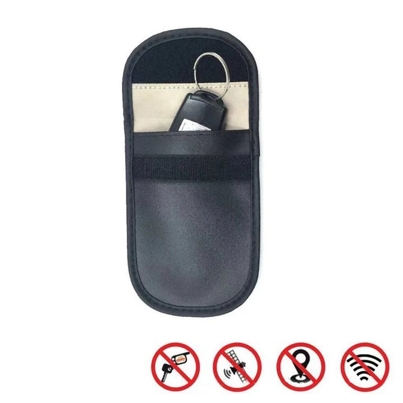 1Pcs Signal Blocking Faraday Bag For Cell Phone Anti-Theft Key Fob Shield EMF GPS Location Info Security Card Protector