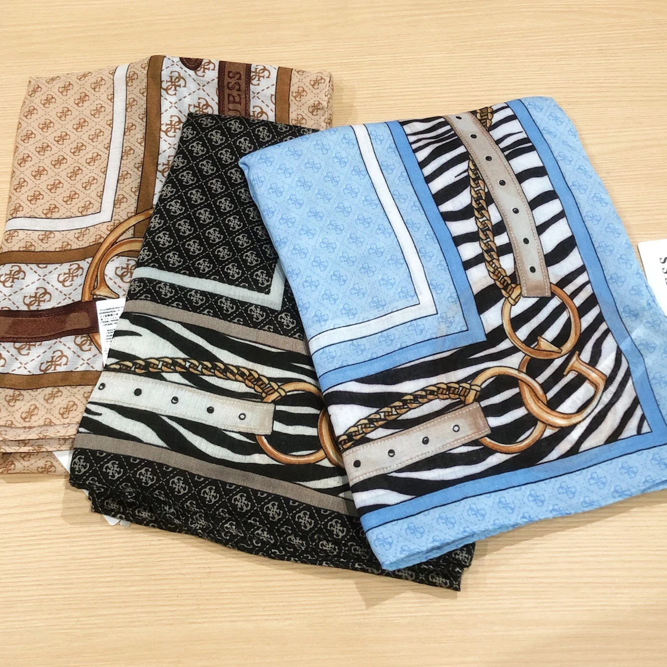 秋冬新スタイルゼブラ柄スプライスコットンスカーフ大判ショール3色ユニセックス多機能ファッションアクセサリー