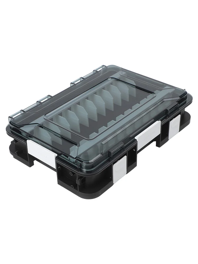 Fishing Trips Outdoor Activities Transparent Bait Storage Case Hook Removable Partition Box Double-Sided Design