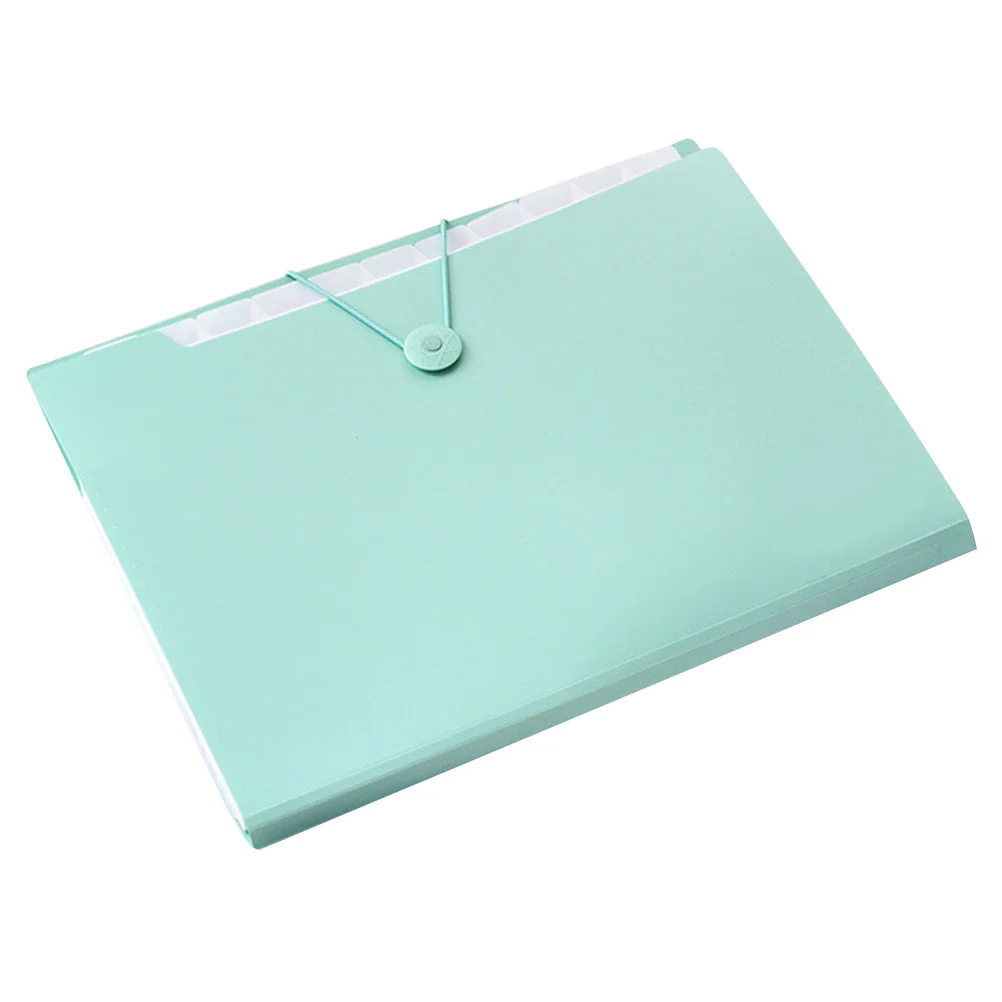 Pasta de arquivo de plástico tamanho a4, 5 bolsos, fivela expansível, organizador de documentos, escritório, escola, armazenamento de arquivamento doméstico, 1 peça