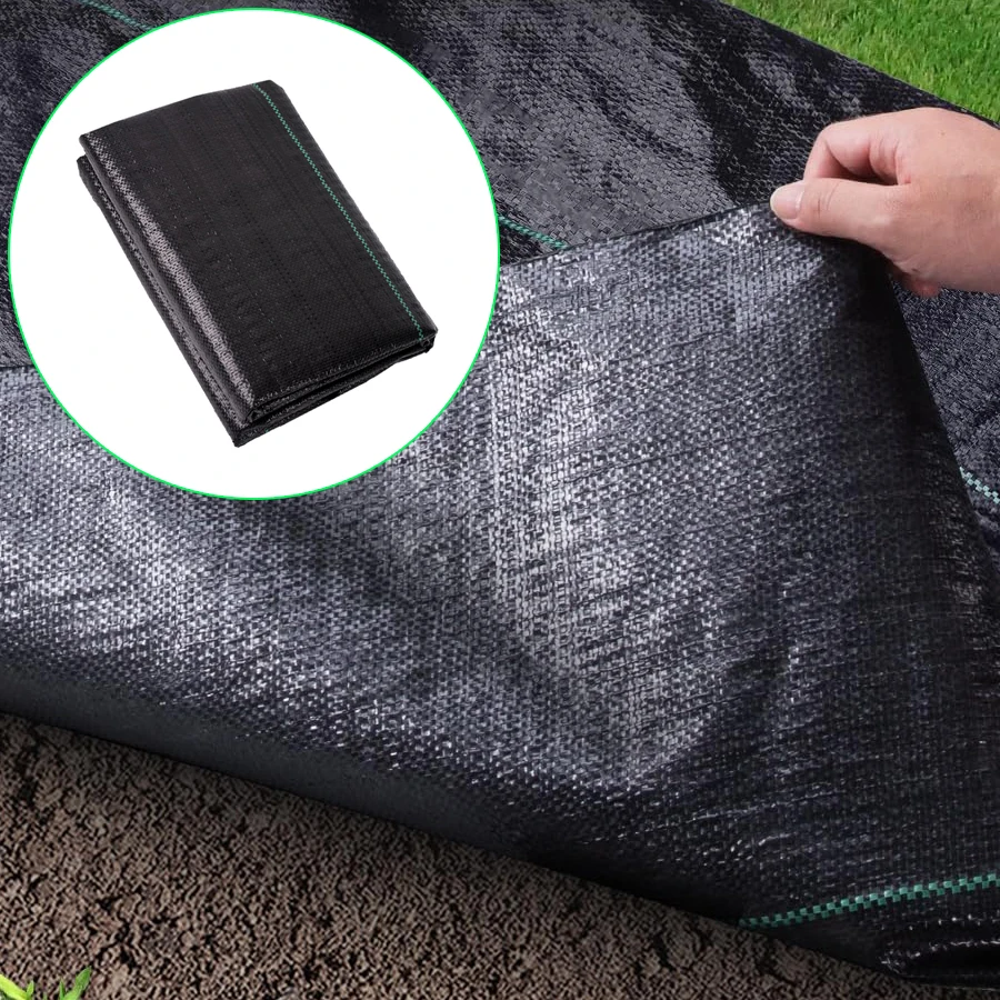 

Weed Barrier Landscape Fabric Heavy Duty Block Gardening Cover Mat Control Garden Cloth Woven Geotextile Underlayment