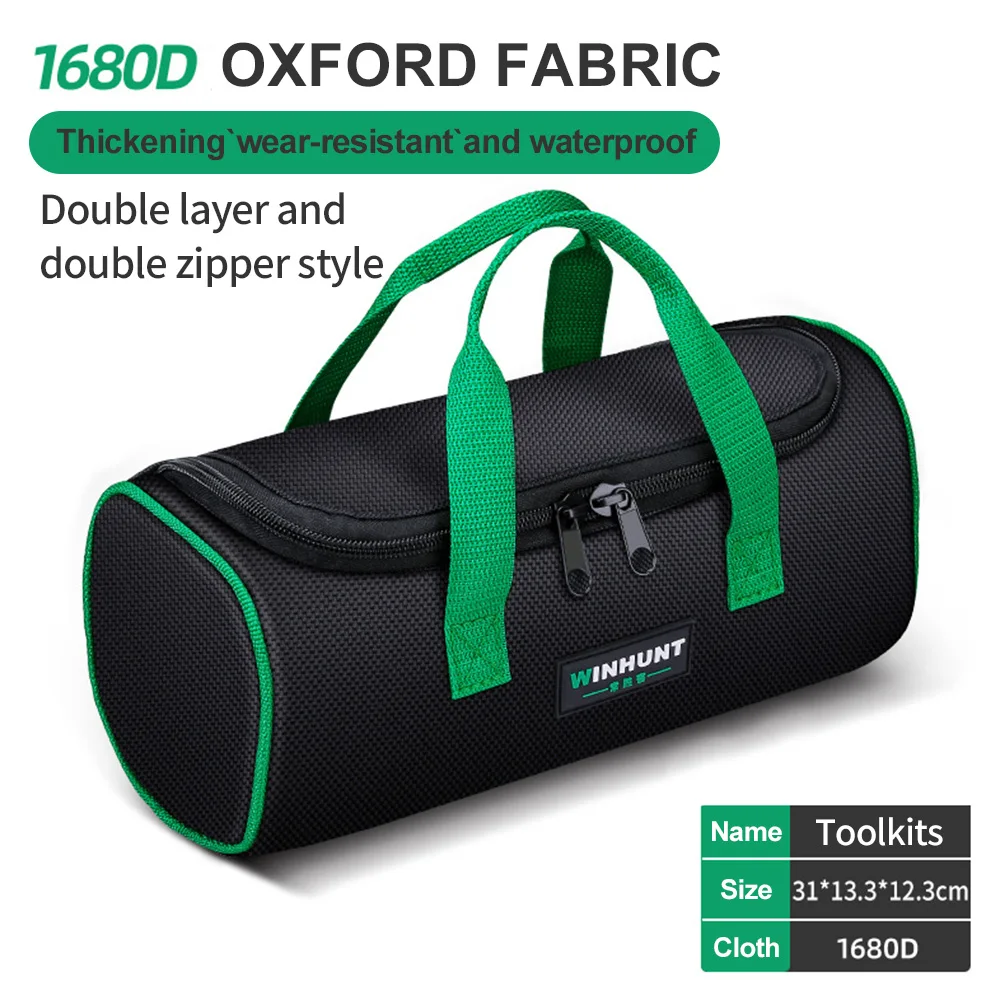 

Multi-Function Tool Bag Multi-Pocket Waterproof Anti-Fall Storage Bag 1680D Oxford Cloth Electrician Bag