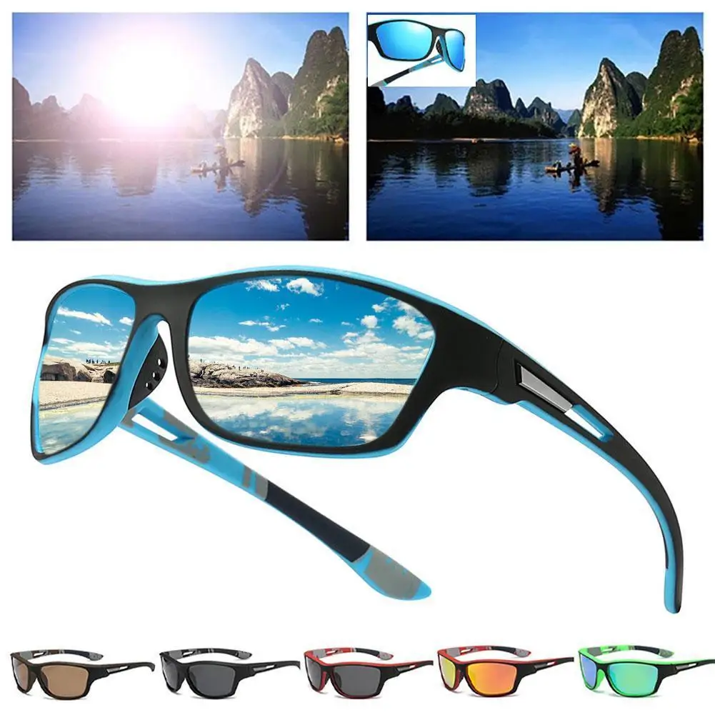 

Men Outdoor Sports Sunglasses Fashion Polarized Sunglasses Eyewear For Cycling Running Camping Hiking Fishing