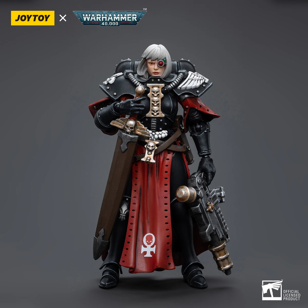 JOYTOY Warhammer 40k 1/18 Actionfigur Adepta Sororitas Battle Sister Superior Imagifier Jurel Anime Militärspielzeugmodell für Fan
