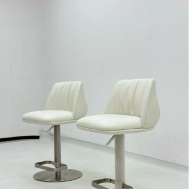 Lifting and rotating stainless steel bar chair Household simple high stool Bar stool Post-modern bar chair