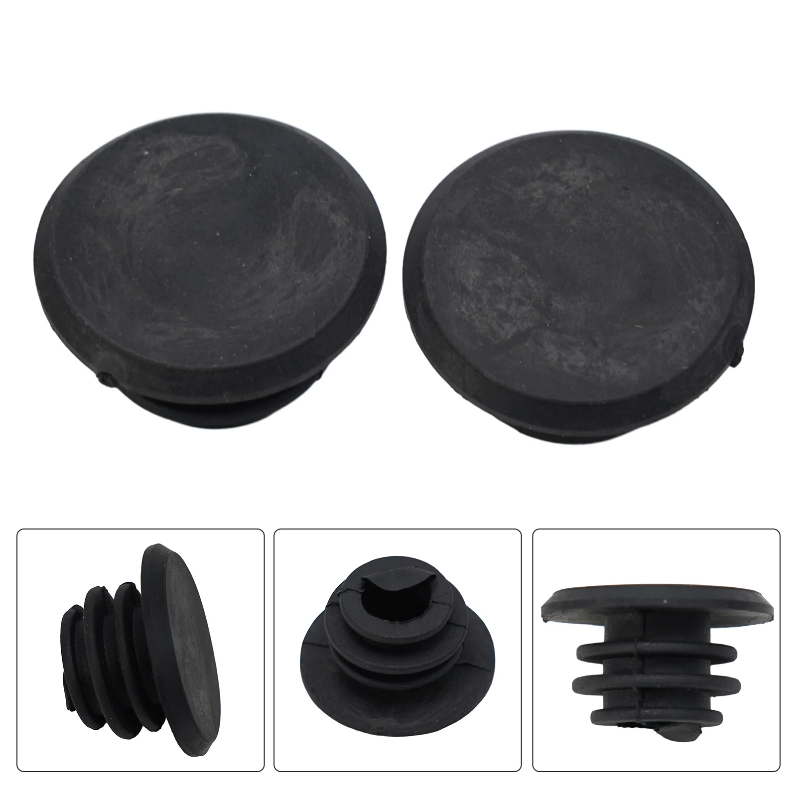 1Pair Cycling Road MTB Bike Handlebar End Lock-On Plugs Bar Grips Cap Cover Bicycle Rubber Handle Plugs Accessories Fit 2.2cm