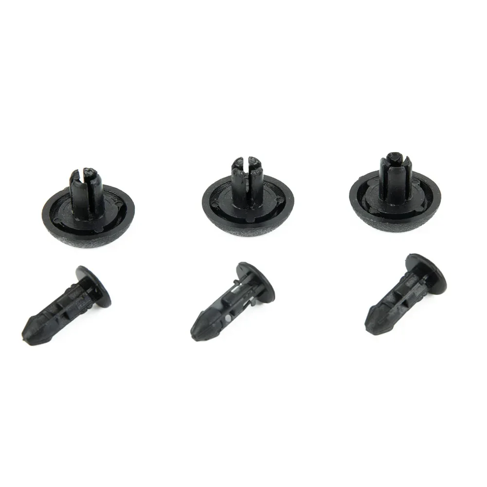 Lote De 15 Clips De Sujeción Para Rejilla De Radiador Toyota, Compatible Con Auveco 90467-13005, De Nylon Negro