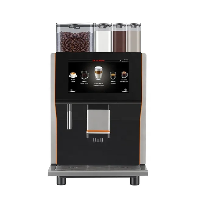 Dr.Coffee New Arrival  Center 10.1 inch Touch Screen Commercial  Machine with 3 powder hoppers