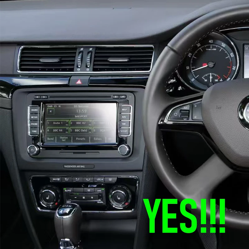 7'' For VW SKODA Superb 2008-2014 Car Radio Camera Navi BT Android 15 Auto FM Google Map GPS 4G SIM Head Unit Reversing Image