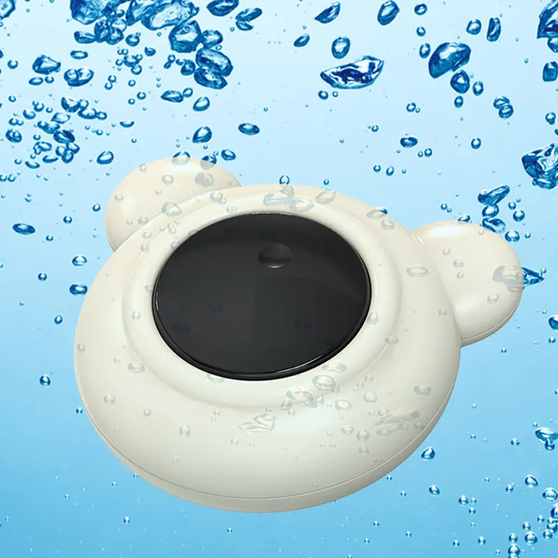 Indicatore di temperatura dell'acqua per bambini Little Bear da 1 pezzo, indicatore di temperatura digitale per bambino/bagnetto a bottone - Uso domestico