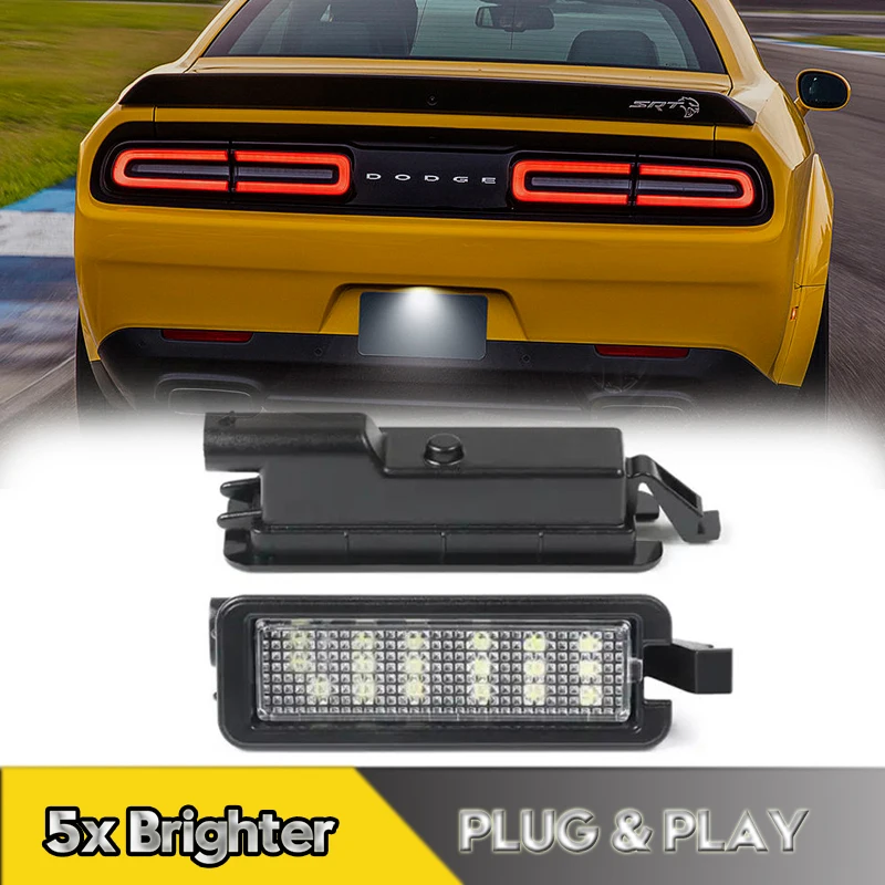 

1Pcs LED Number License Plate Light Lamps For Dodge Charger Challenger Chrysler 300 Jeep Compass RAM 1500 Car Accessories