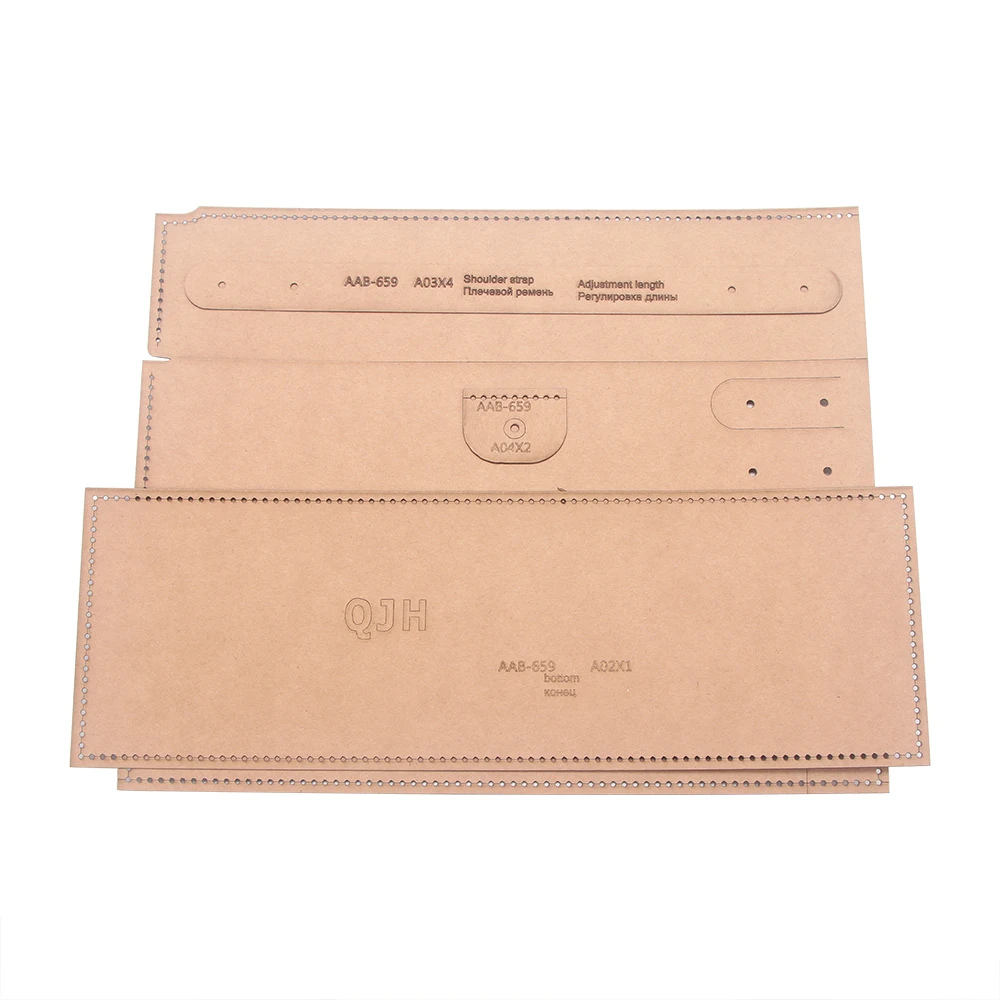 Paper Sewing Template for DIY Leather Handbag