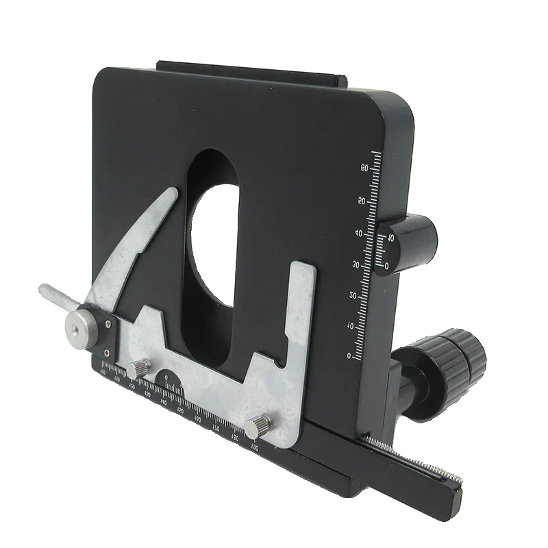 Biological microscope, mobile platform, mobile caliper metal, graduated stage, specimen holder fixed