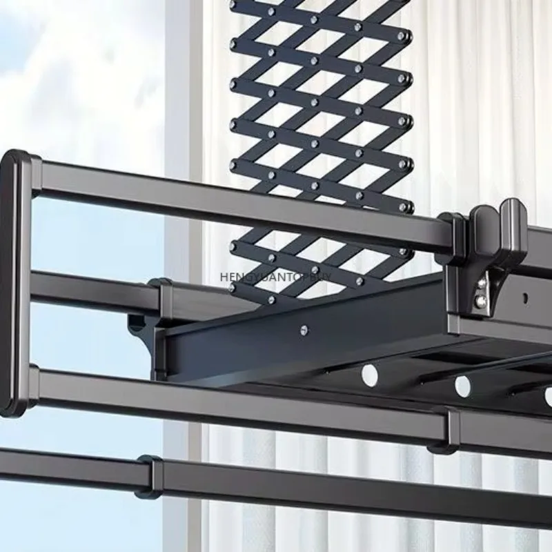 Home Balcony Clothes Drying Rack Electric Customized Ceiling Mounted Clothes Hangers
