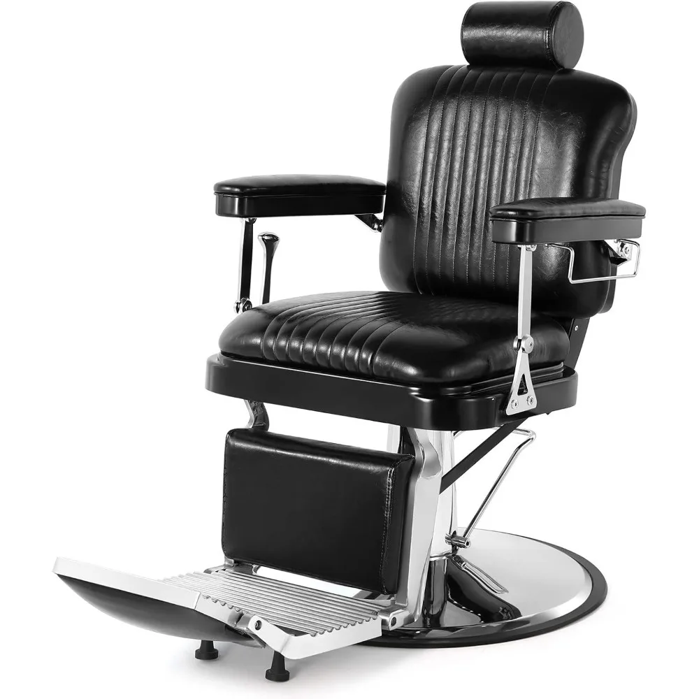 BarberChairs Heavy Duty Barber Chair Retro Hydraulic Reclining Salon Chair Tattoo Barber Chair hair salon chairs salon furniture