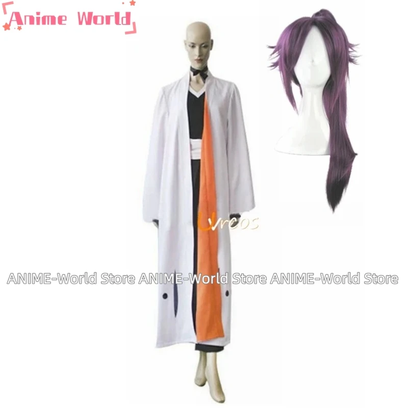 

《Custom size》Anime Yoruichi Shihouin Cosplay Costume Unisex Customize Halloween Wig Clothing