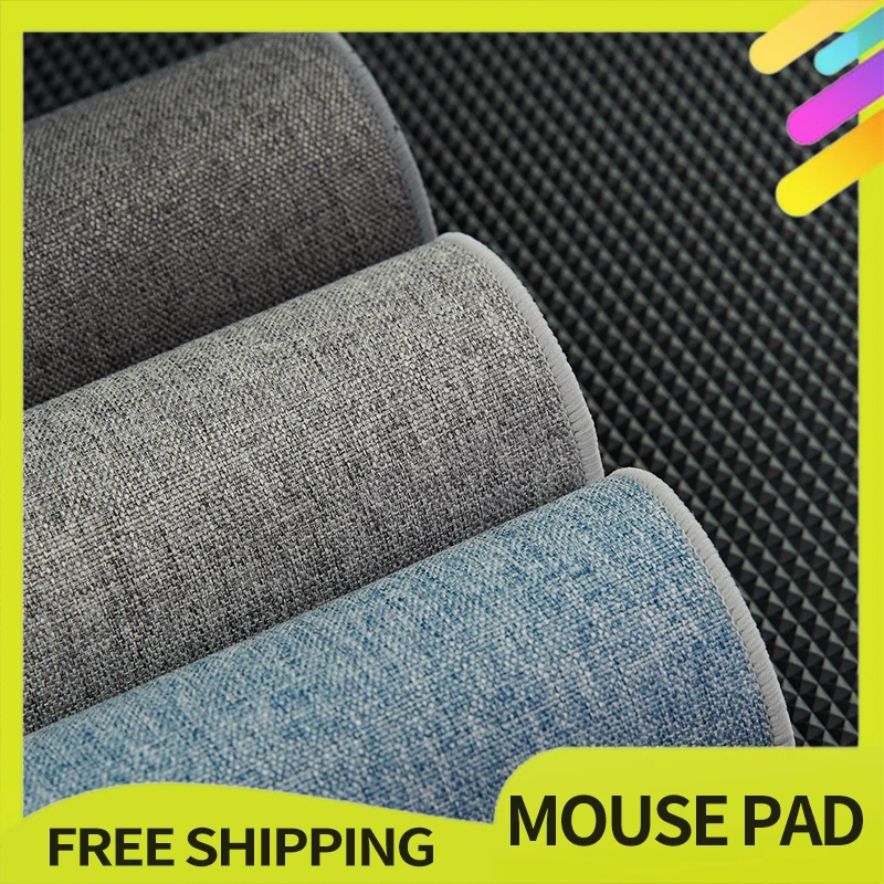 

Fbb Mouse Pad Shock Absorption Linen Table Non-Slip Rubber Durable Advanced Oversized Table Mats For Computer Game Esports