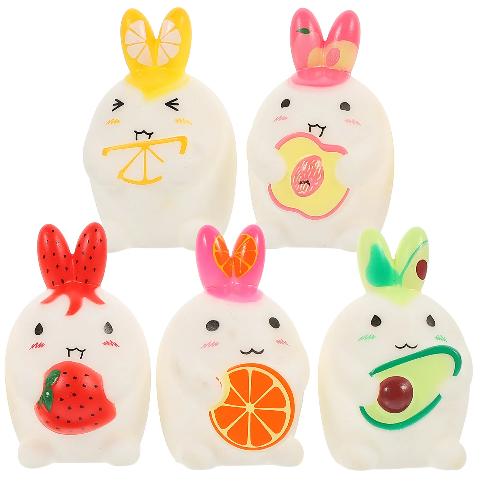 Rabbit Finger Puppet Parent-children Toys Cartoon Puppets Adorable Kids Hand for Game Bunny Shape Story Telling Bath