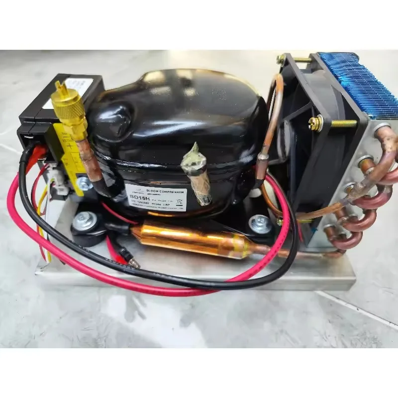 Компрессорные блоки BD15HC, BD25HC, BD35HC DC12V/24V для автомобильных холодильников и морозильников, конденсаторные блоки