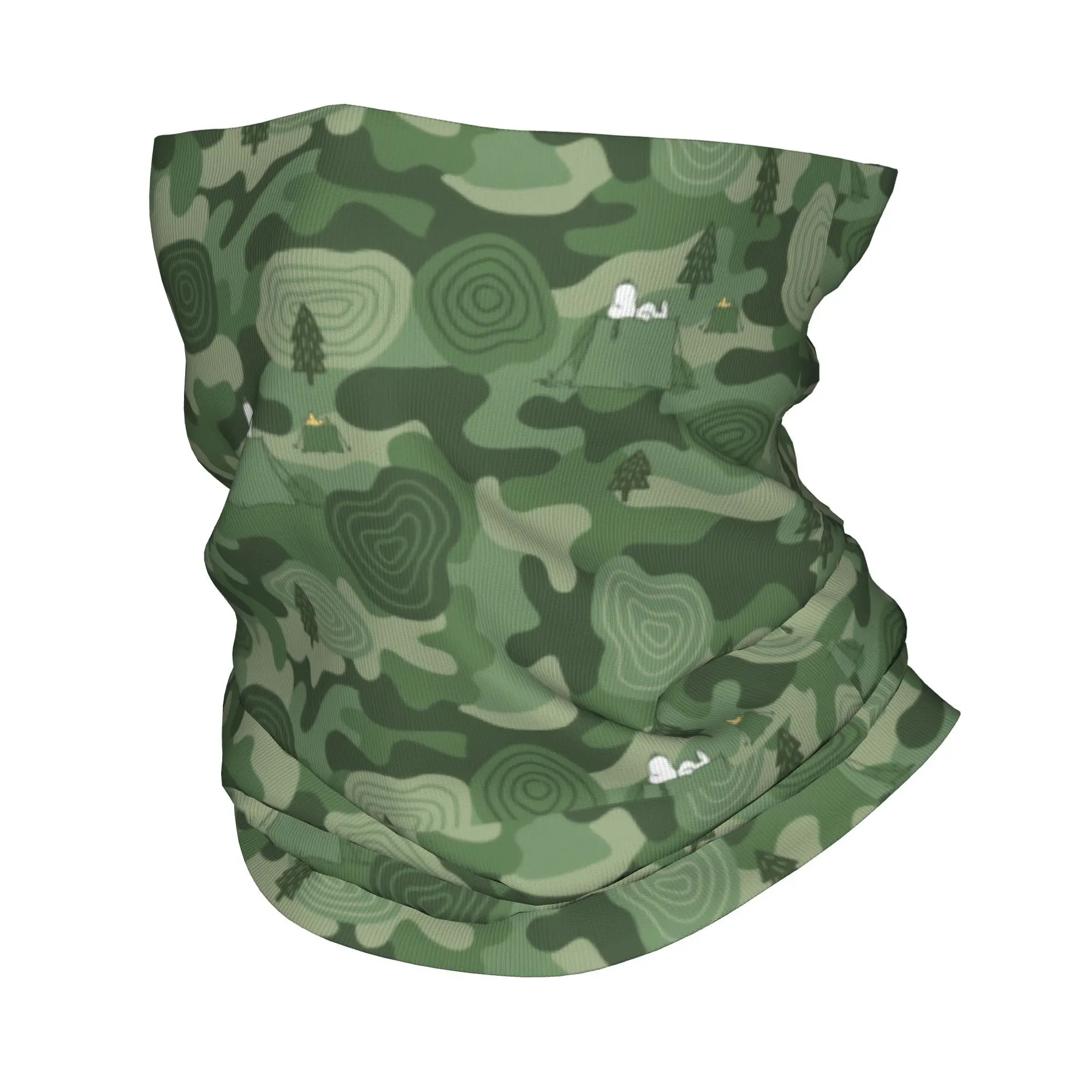 

Snoopy Camouflage Camp Bandana Neck Gaiter Printed Mask Scarf Multi-use Balaclava Outdoor Sports for Men Women Adult Windproof