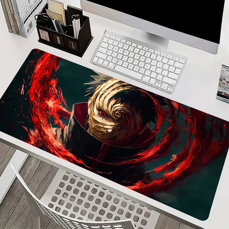 

Mousepad Laptop Mouse Pad Office Accessories PC Keyboard Pad Rubber Cup Mat Soft Mouse Mat Large HD Naruto Obito Uchiha Desk Mat