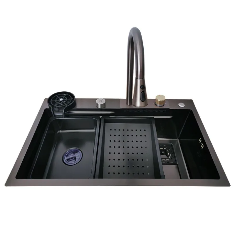 Picture 4: Simple wind and rain stainless steel sink Internet celebrity large single sink, vegetable basin dishwasher 304  sink