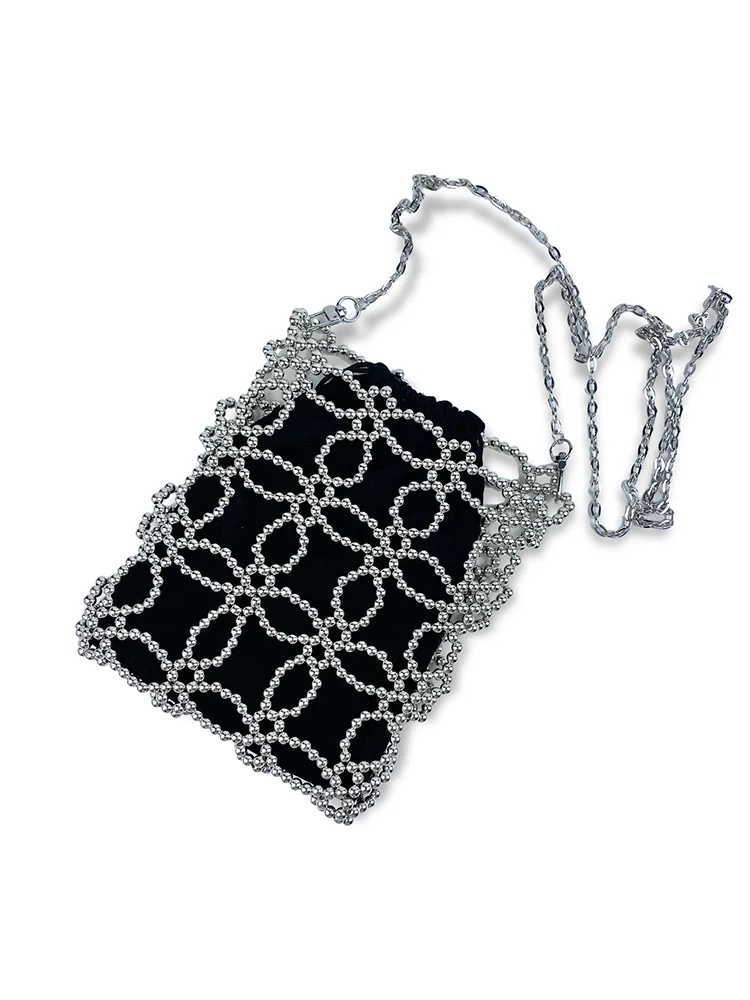 2024 Summer New Advanced and Fashion Handmade Beaded Handheld Small Square Bag with Female Style Versatile Shoulder Bag — zdjęcie 2