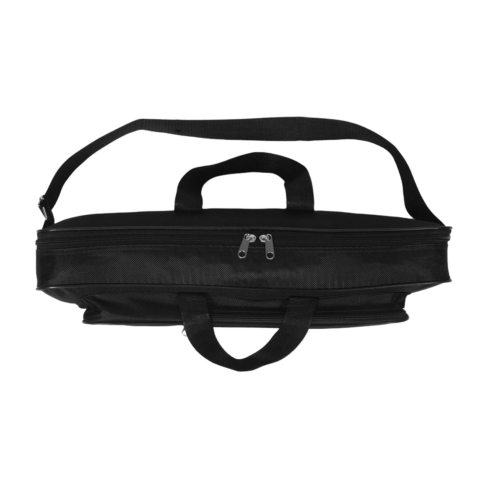 

Oxford Cloth Fishing Gear Bag Black Steel Wire Frame Portable Compact Case for Outdoor Travel Storage Fishing Pole Travel Case