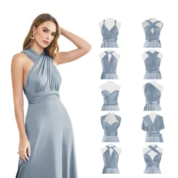 BABYONLINE Bridesmaid Dresses 2024 Milk Fiber Variable Wearing Way Sleeveless Multiway Wrap Changable Women Guest Gowns