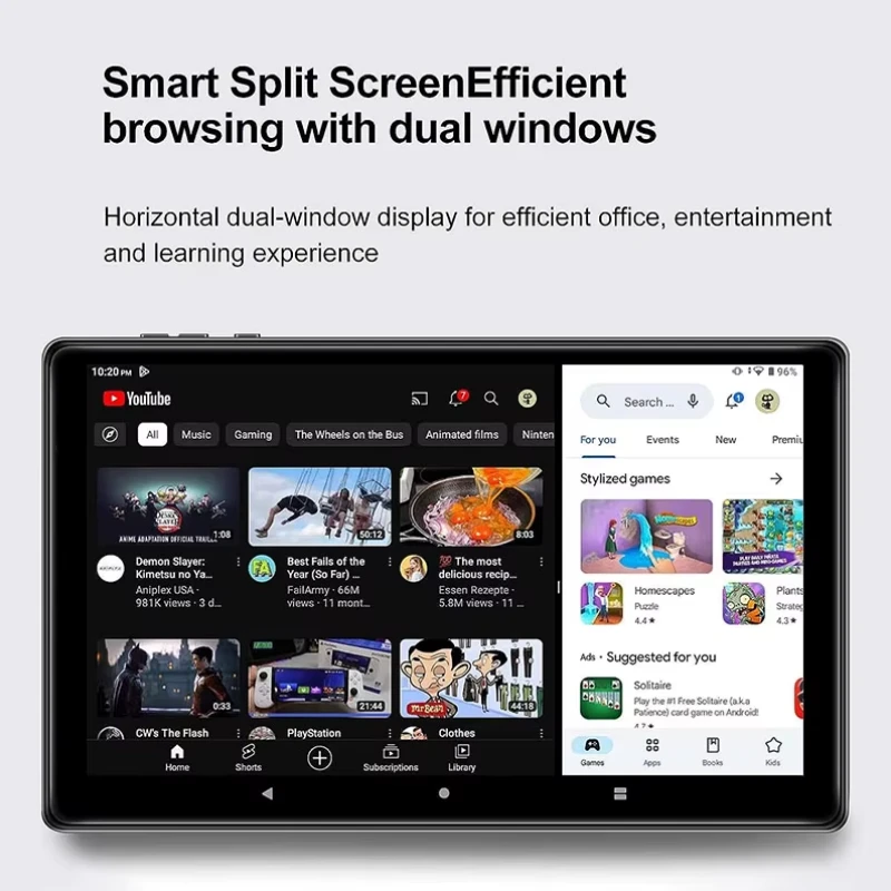 10.1 Polegada Q3 Android 12 Tablet PC UNISOC RAM 4GB ROM 64GB T310 Processador, Octa-Core Cortex-A53 Câmera Dupla