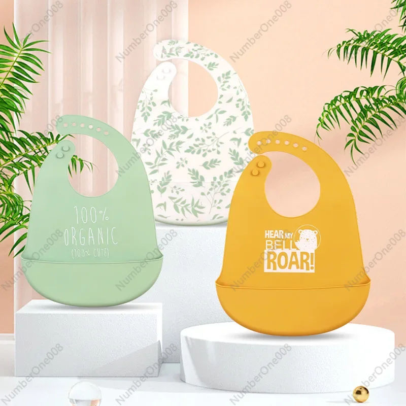 

Детский силиконовый нагрудник, детский нагрудник с карманом для риса, детский нагрудник для прикорма, слюны, водонепроницаемый и противообрастающий карман для слюны