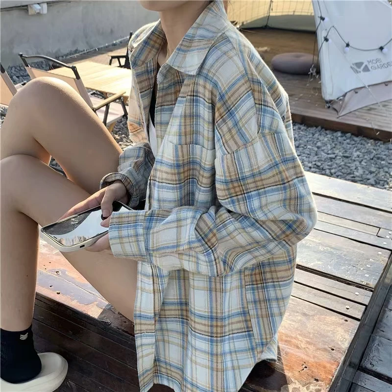 172 apricot plaid [high quality brushed]