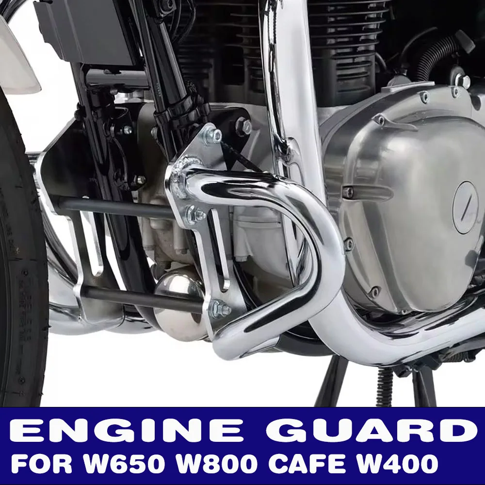 

Для Kawasaki W650 W800 CAFE W400 W400 650 800 мотоциклетные дорожные защитные дуги, защита двигателя, бампер, клетка для трюков