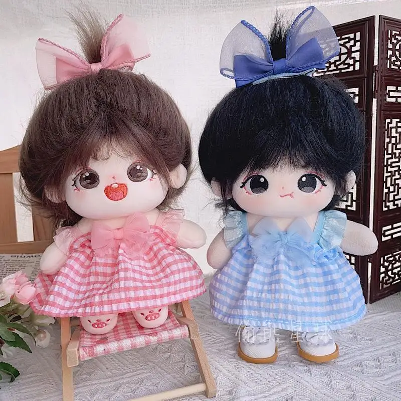 Kawaii 20cm Idol Doll Outfit Accessories College skirt Wedding Dress Hoodie Overall for Super Star Dolls Toys Gift