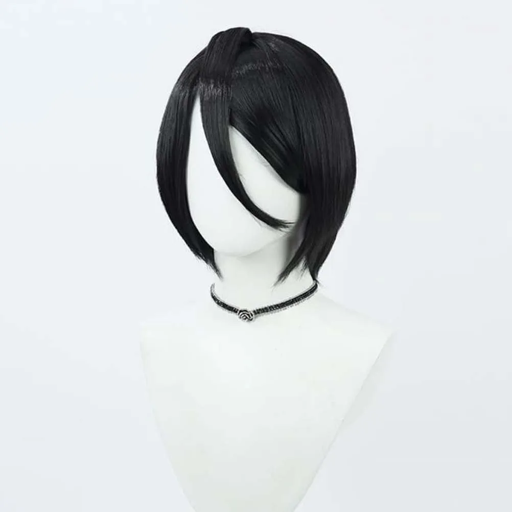 Halloween Party Men BLEACH Cosplay Kuchiki Rukia Short Black Straight Wig
