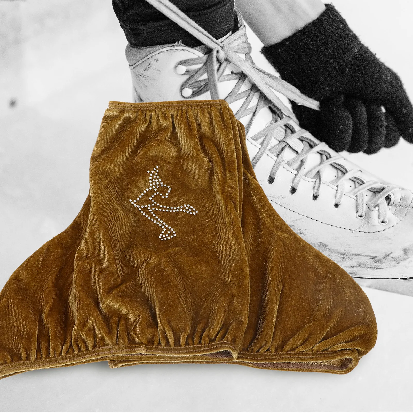 1Pair Skating Boot Covers Elastic Skate Guards Hockey Figure Skates Shoe Protector Washable Roller Skate Covers