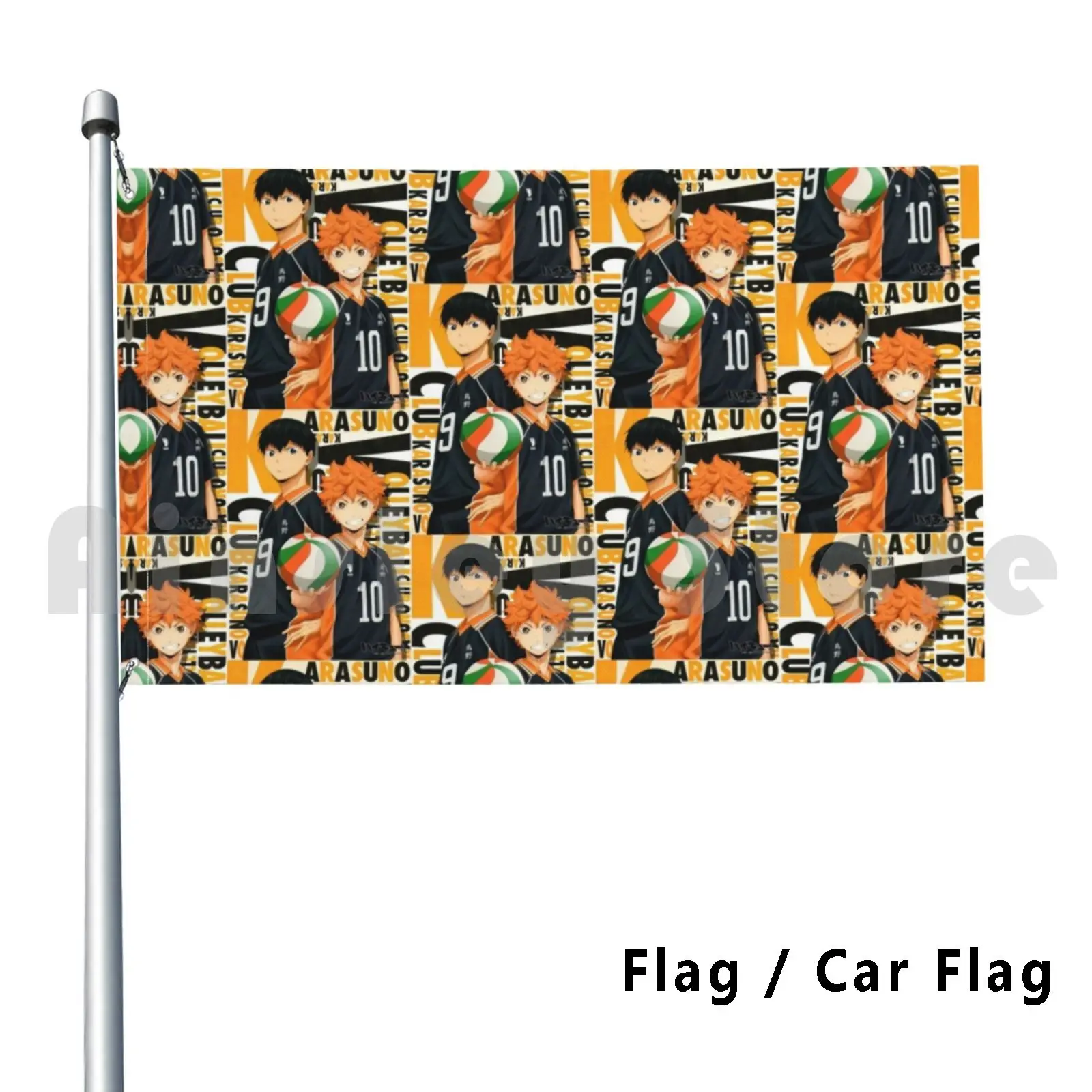 Haikyuu Outdoor Decor Flag Car Flag 193 Haikyuu Kageyama Hinata Karasuno Tobio Anime Tanaka Yamaguchi Oikawa