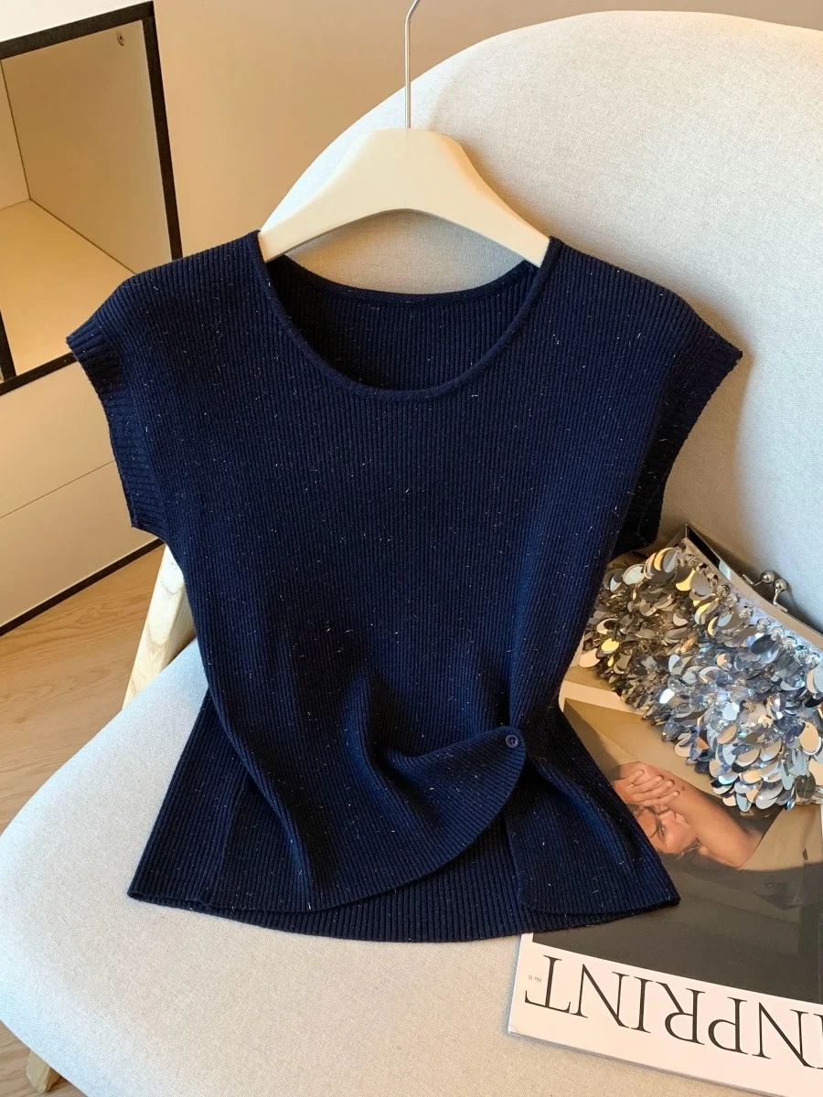 

Emily Clud Selected Recommendation～Unique Beautiful Svel Knitted Vest Design Sense Super Good Looking Top for Women