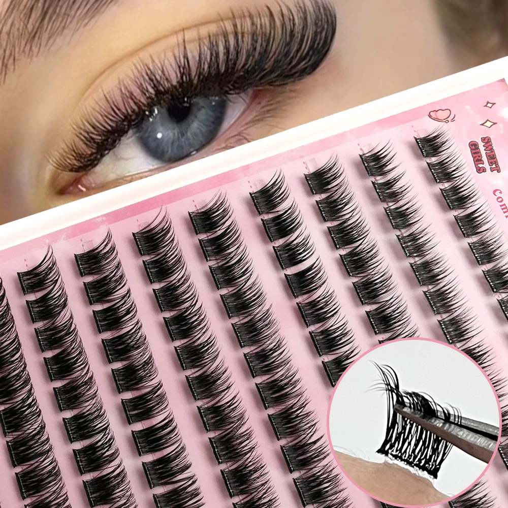 DIY Cluster Lashes | Self-Adhesive Lash Clusters, Glue-Free, Easily Create a Full & Natural Look for Everyday Wear.