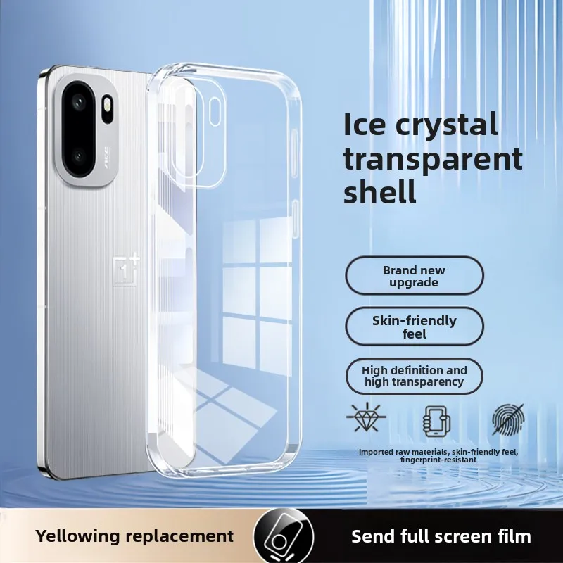 Für OnePlus 15R Ace6 Ace6T Hülle Einfache transparente Silikon-All-inclusive-TPU-Anti-Drop-Hülle für OnePlus 15r Stoßfeste Schutzhülle.