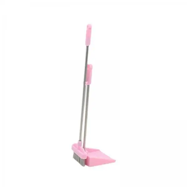 6x1:12 Dollhouse Miniature Broom Dustpan Kit Miniature Housework Cleaning Tools Props Dollhouse Ornament Kids Pretend Play Toy