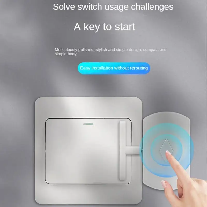 Кнопка дистанционного освещения, беспроводная кнопка, контроллер освещения, кнопка дистанционного управления, ленивое освещение, робот с открытым пальцем, перезаряжаемый, длительный режим ожидания